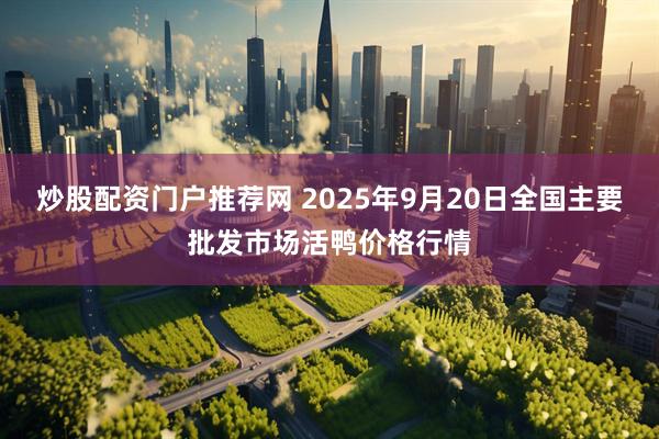 炒股配资门户推荐网 2025年9月20日全国主要批发市场活鸭价格行情